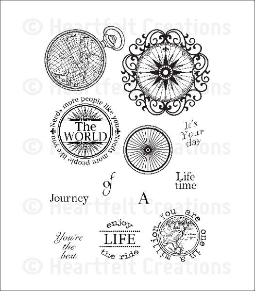 Cling Stamps – Celebrate The Journey Sentiments – Heartfelt Creations ...